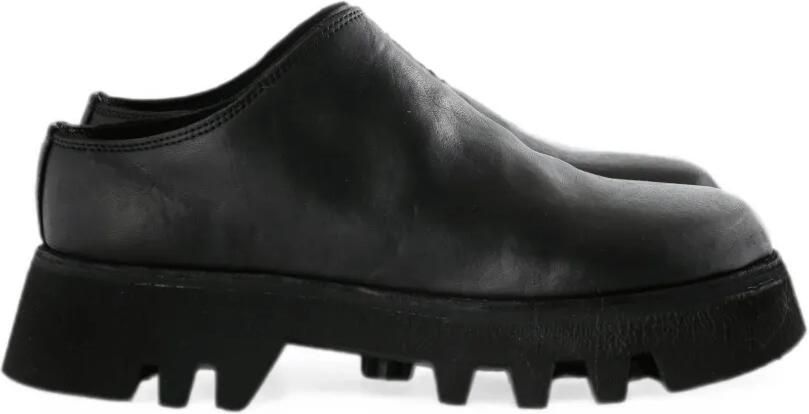 Guidi Muiltjes met chunky zool Zwart