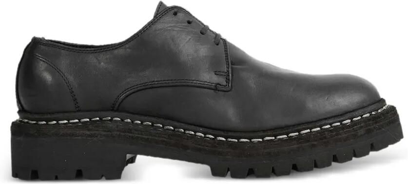 Guidi ridged sole lace-up shoes Zwart - Foto 4