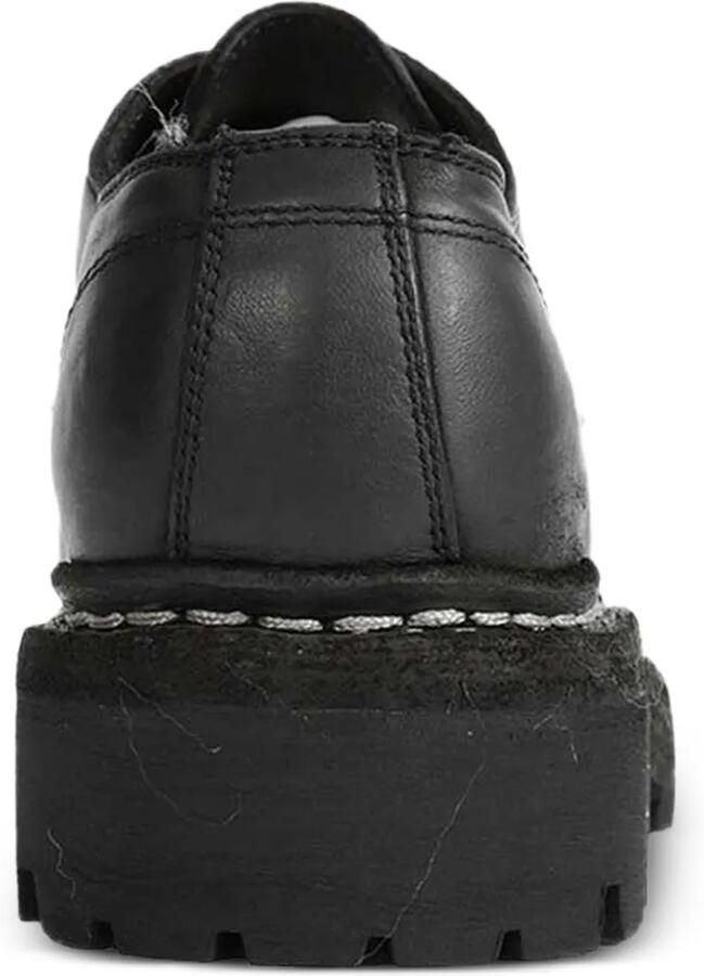 Guidi ridged sole lace-up shoes Zwart - Foto 2