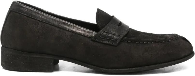 Guidi Suède loafers Zwart