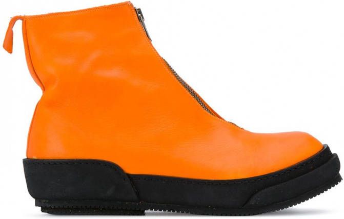 Guidi Laarzen met colourblocking Oranje