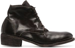 Guidi Leren laarzen Bruin