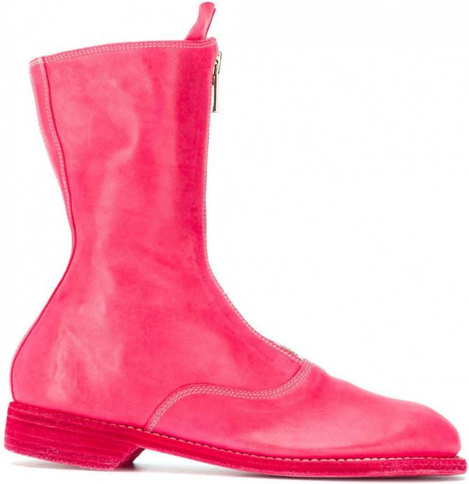 Guidi Leren schoenen Roze