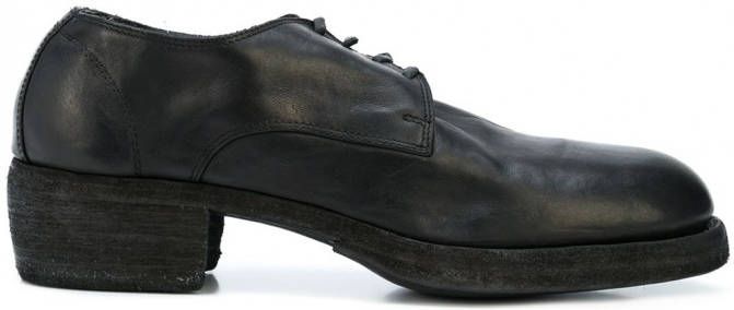 Guidi Oxford schoenen met ronde neus Zwart