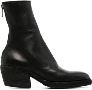 Guidi Laarzen met rits Zwart