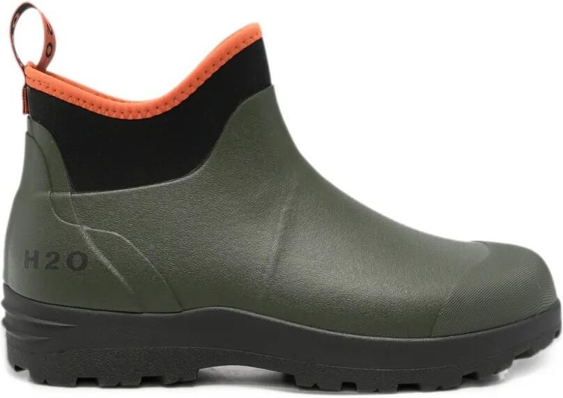 H2O SPORTSWEAR logo-print rain boots Groen
