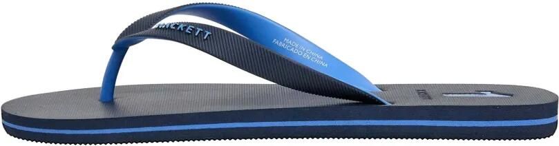Hackett London Capri teenslippers met logo-reliëf Blauw