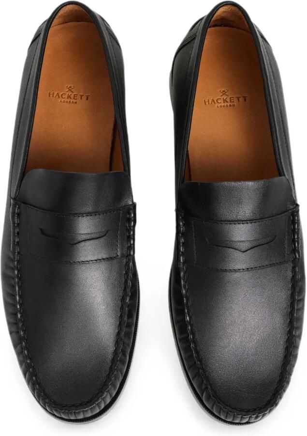 Hackett London Cobham leren loafers Zwart - Foto 2