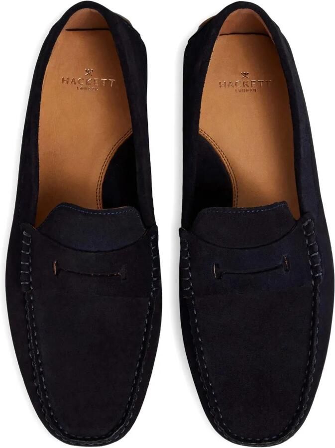 Hackett London Driver Saddle suède loafers Blauw - Foto 2