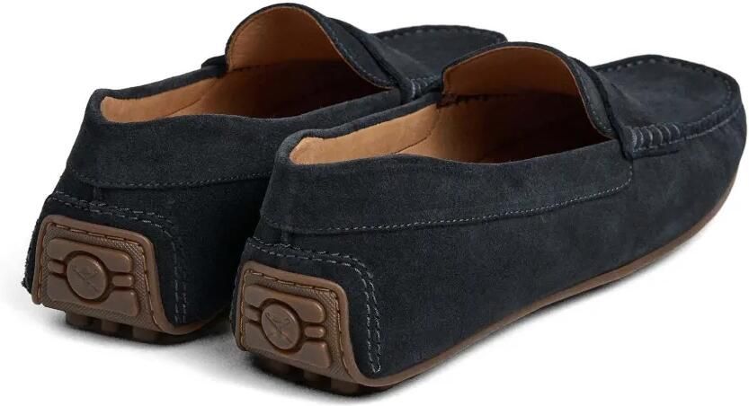 Hackett London Driver Saddle suède loafers Blauw - Foto 4
