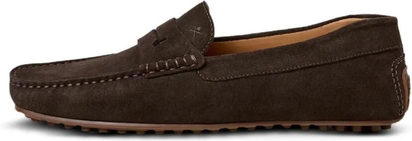 Hackett London Driver suède loafers Bruin