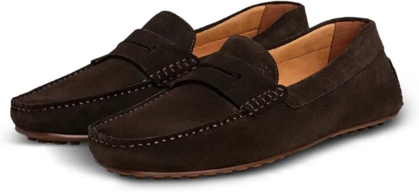 Hackett London Driver suède loafers Bruin - Foto 5
