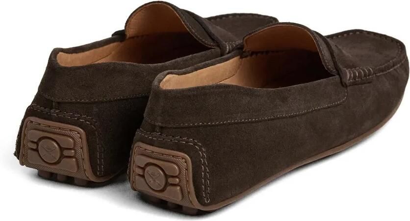 Hackett London Driver suède loafers Bruin - Foto 4