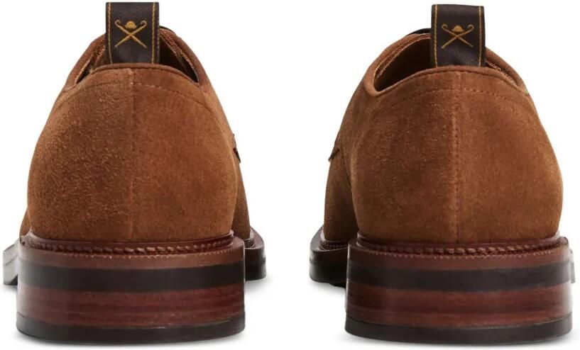 Hackett London Egmont Fine suède derby schoenen Bruin - Foto 4