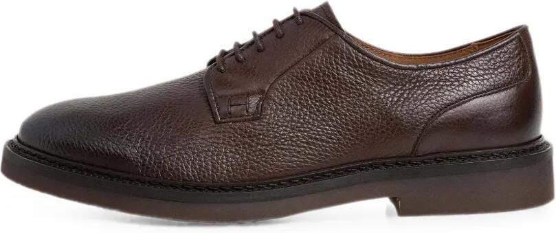 Hackett London Elsted Blucher leren derby schoenen Bruin