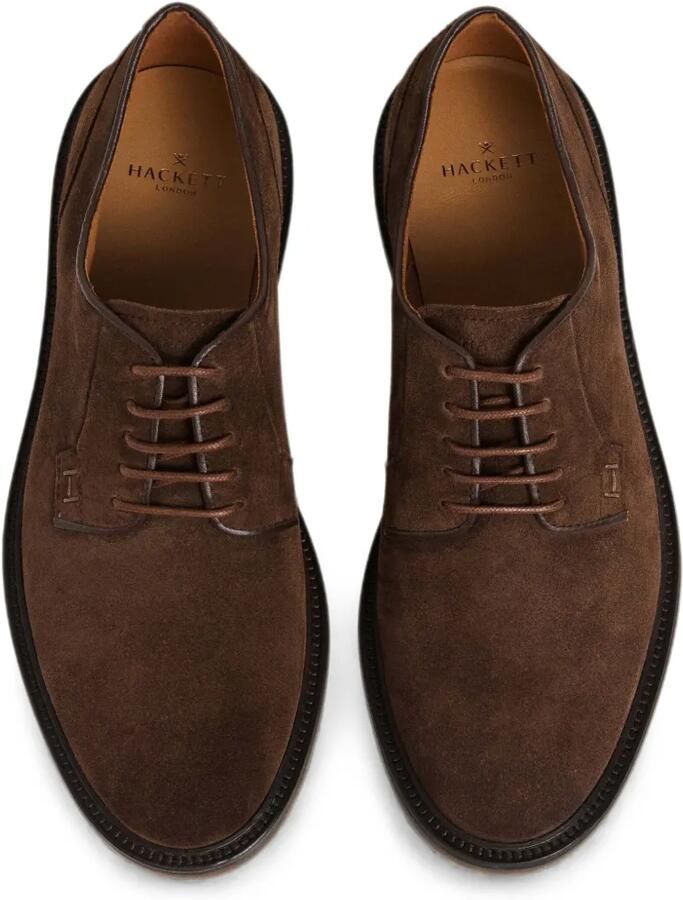 Hackett London Elsted Blucher suède veterschoenen Bruin - Foto 2