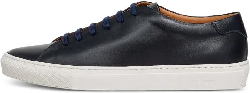 Hackett London Idol Derby leren sneakers Blauw
