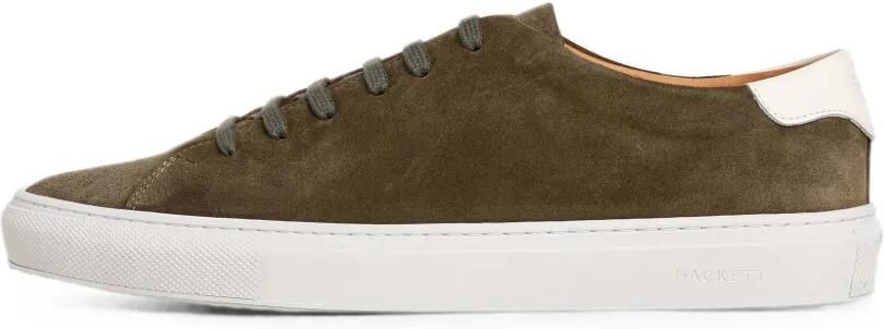 Hackett London Idol suède sneakers Groen