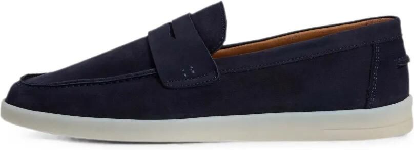 Hackett London Leren loafers Blauw