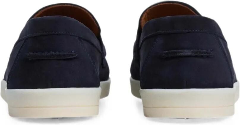 Hackett London Leren loafers Blauw - Foto 4