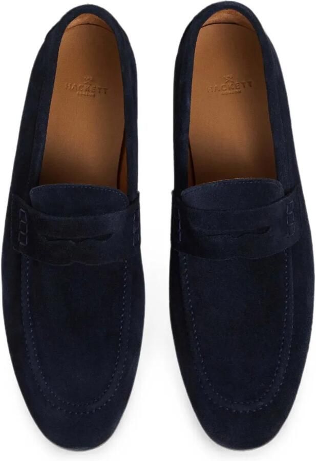 Hackett London Leren loafers Blauw - Foto 2