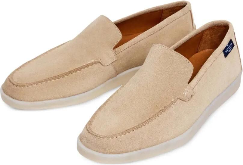 Hackett London Martin suède loafers Beige - Foto 3