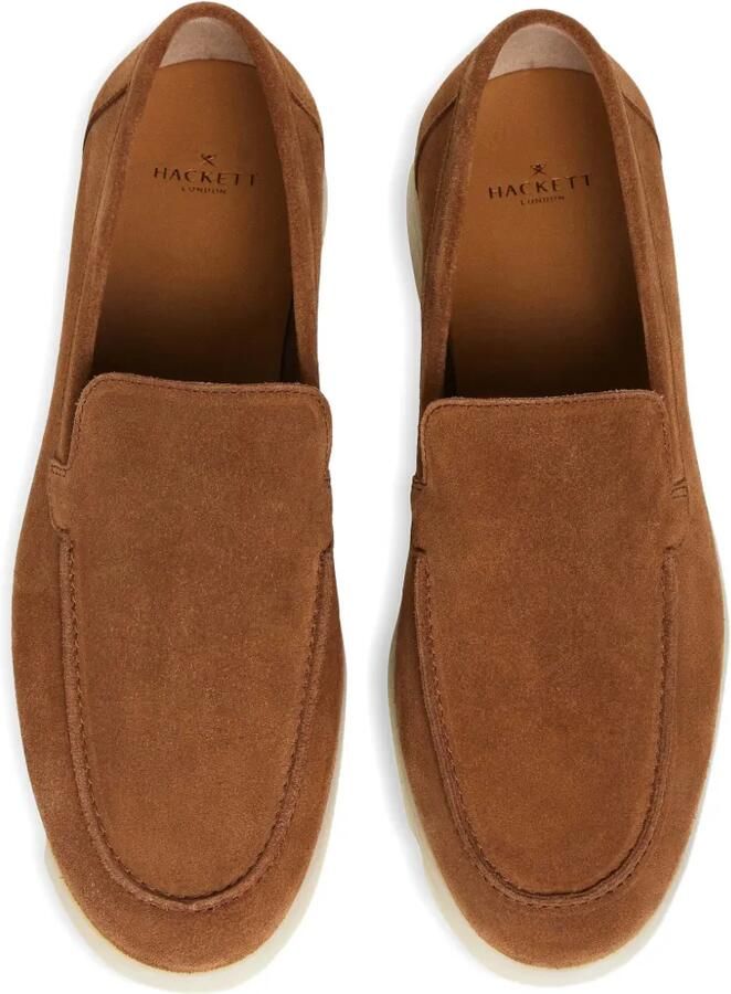 Hackett London Martin suède loafers Bruin - Foto 2