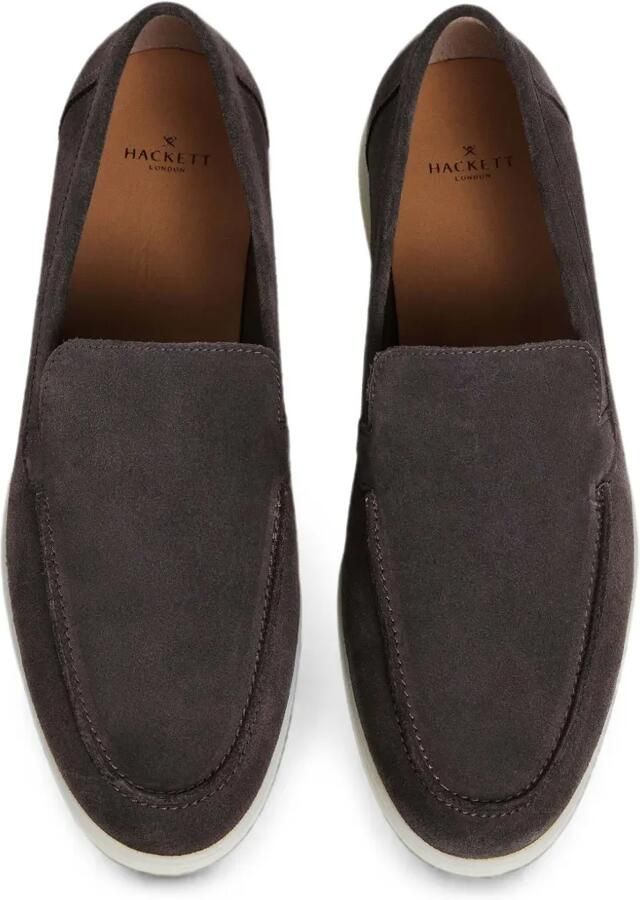 Hackett London Martin suède loafers Bruin - Foto 2