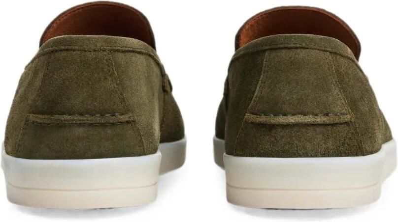 Hackett London Martins suède loafers met stiksels Groen - Foto 5