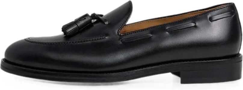 Hackett London Mayfair loafers met kwastje Zwart