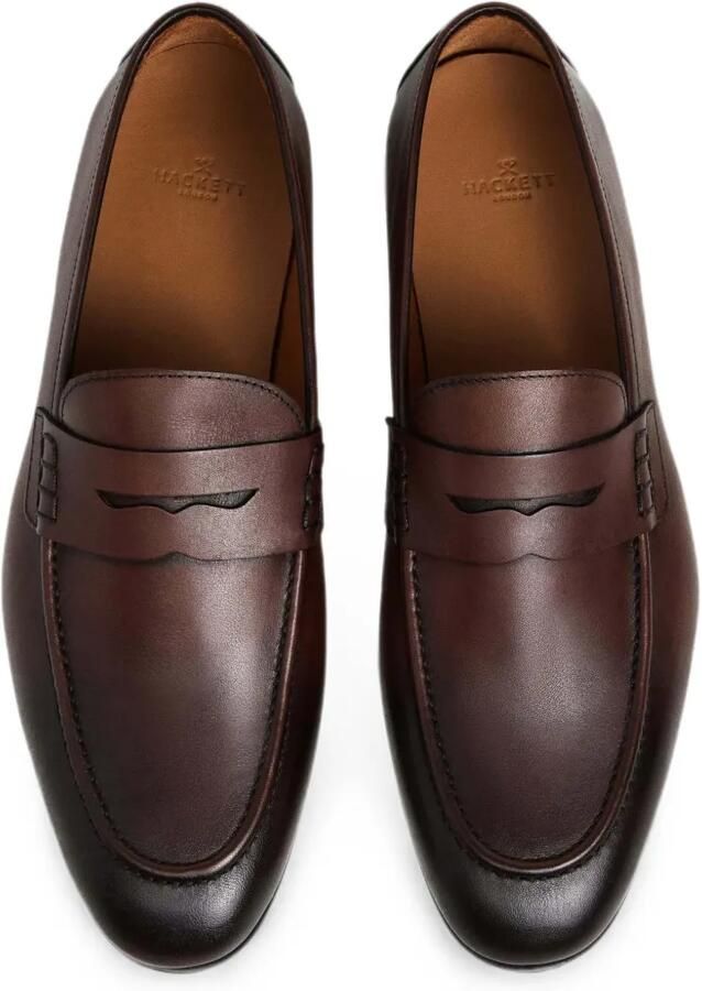 Hackett London Regal Saddle leren loafers Bruin - Foto 2