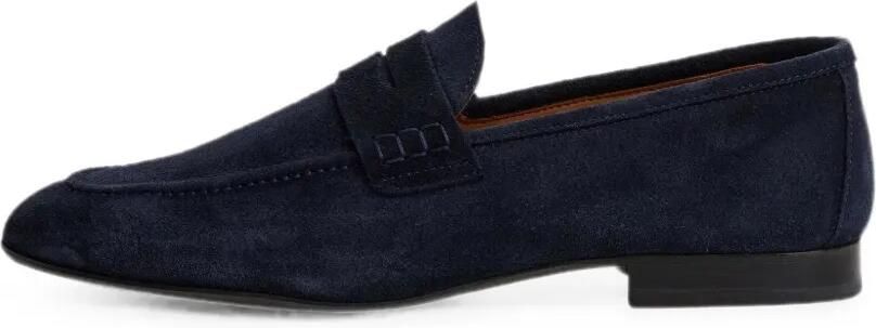 Hackett London Suède loafers Blauw