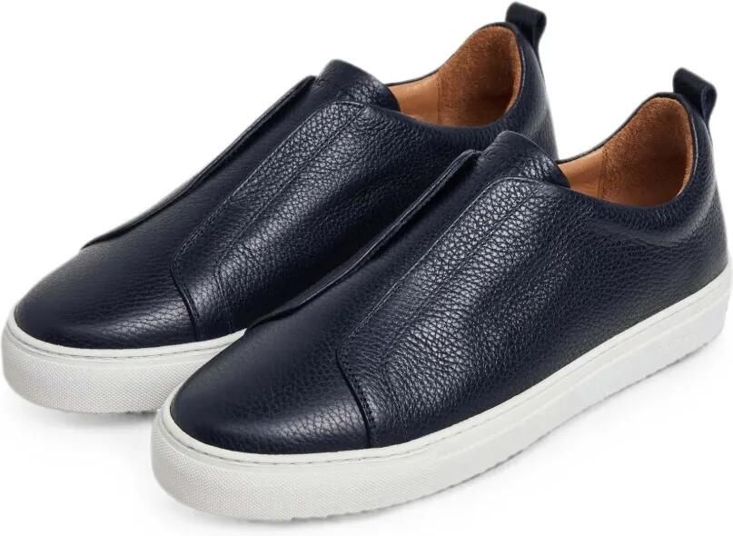 Hackett London Vision Pebble sneakers van bewerkt leer Blauw - Foto 3
