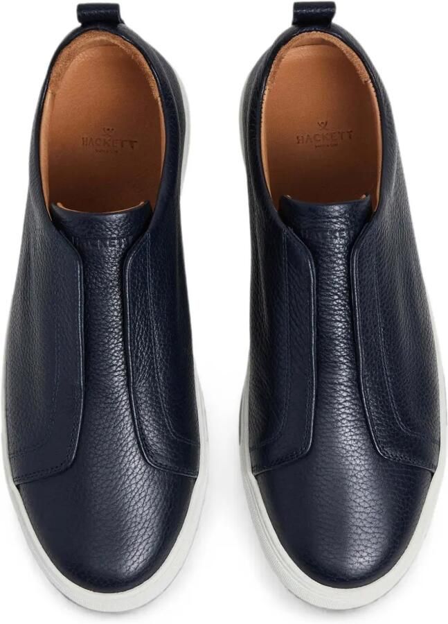 Hackett London Vision Pebble sneakers van bewerkt leer Blauw - Foto 2