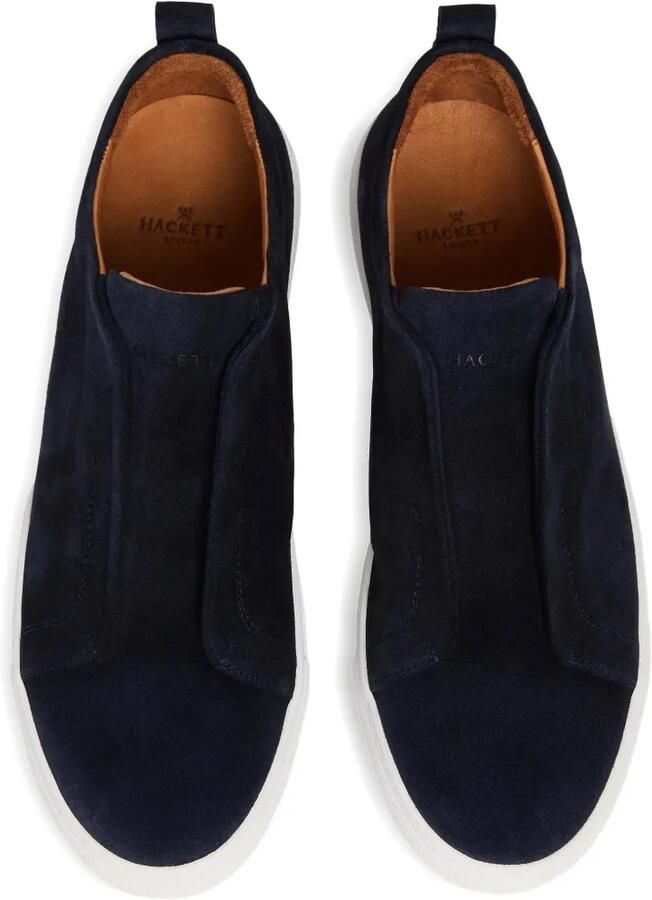 Hackett London Vision suède slip-on sneakers Blauw - Foto 2