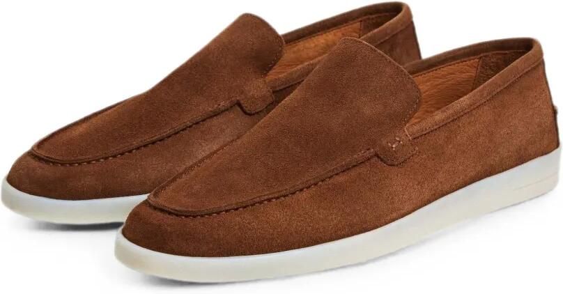 Hackett London Vision suède slip-on sneakers Bruin - Foto 4