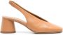 Halmanera Carla 55mm leren pumps Bruin - Thumbnail 1