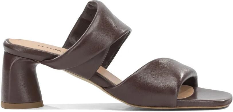 Halmanera Dally sandalen met gekruiste bandjes Bruin