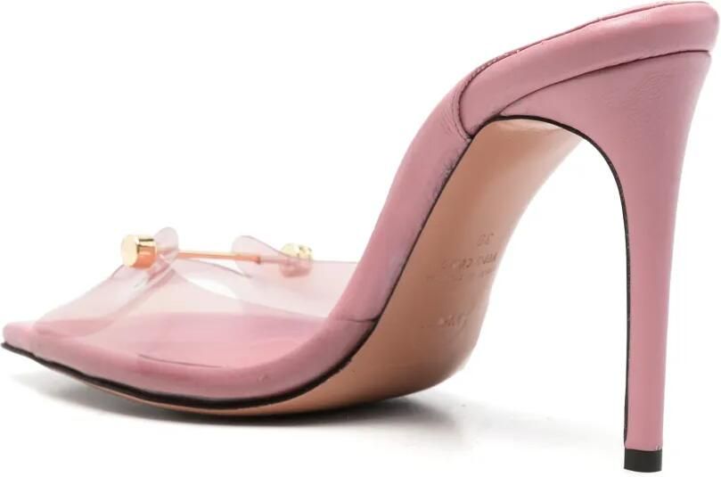 HARDOT 9 to 5 sandalen met doorzichtig bandje Roze - Foto 3