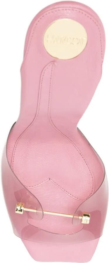 HARDOT 9 to 5 sandalen met doorzichtig bandje Roze - Foto 4