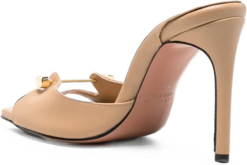 HARDOT 9 tot 5 sandalen met streepdetail Beige - Foto 2
