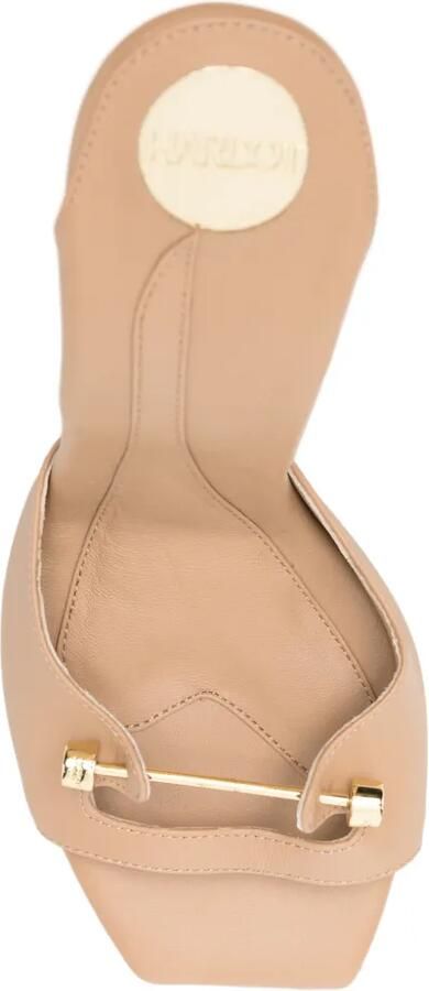 HARDOT 9 tot 5 sandalen met streepdetail Beige - Foto 4