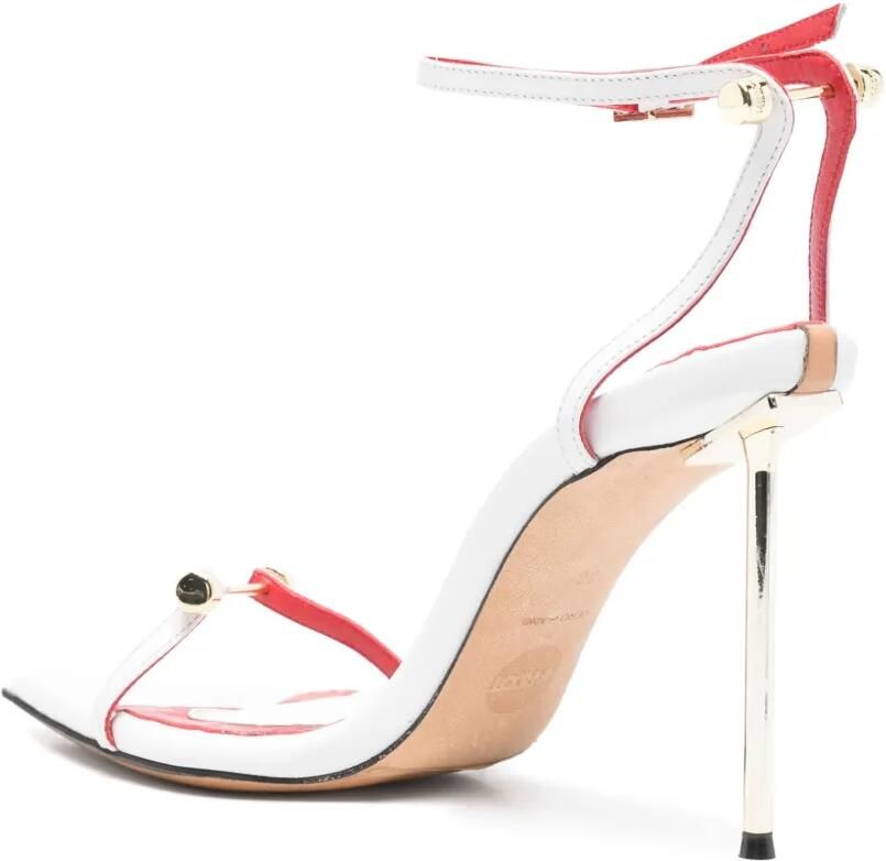 HARDOT 90 mm Carnal Love sandalen Wit - Foto 2
