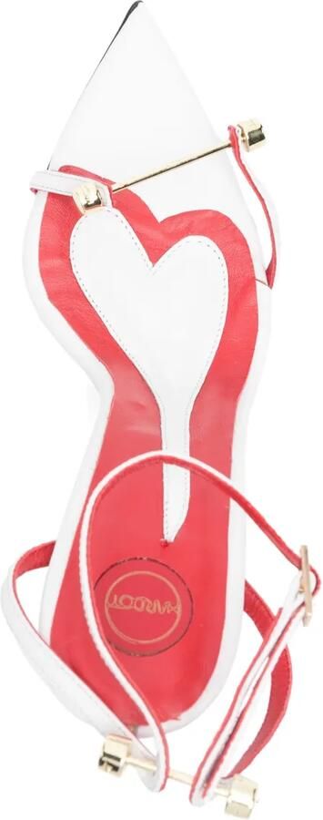 HARDOT 90 mm Carnal Love sandalen Wit - Foto 4