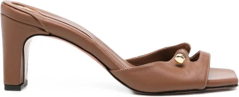 HARDOT Sandalen met blokhak Bruin