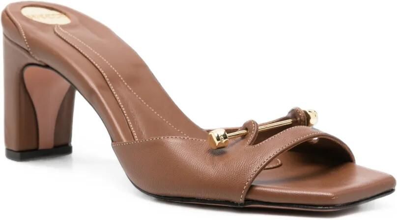 HARDOT Sandalen met blokhak Bruin - Foto 2