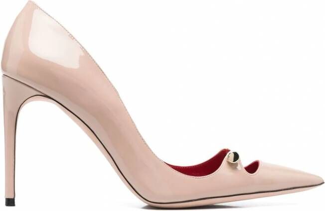 HARDOT Pumps met puntige neus Beige