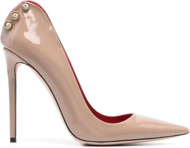 HARDOT 100 mm Supreme A** pumps met gelakte afwerking Beige