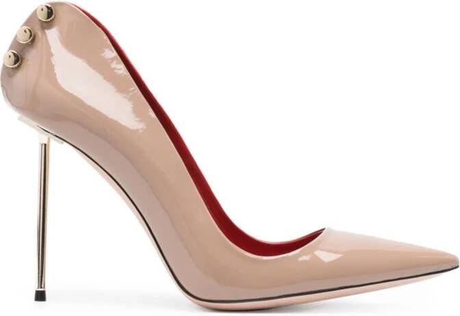 HARDOT Supreme Ass pumps met metallic hak (101 mm) Beige