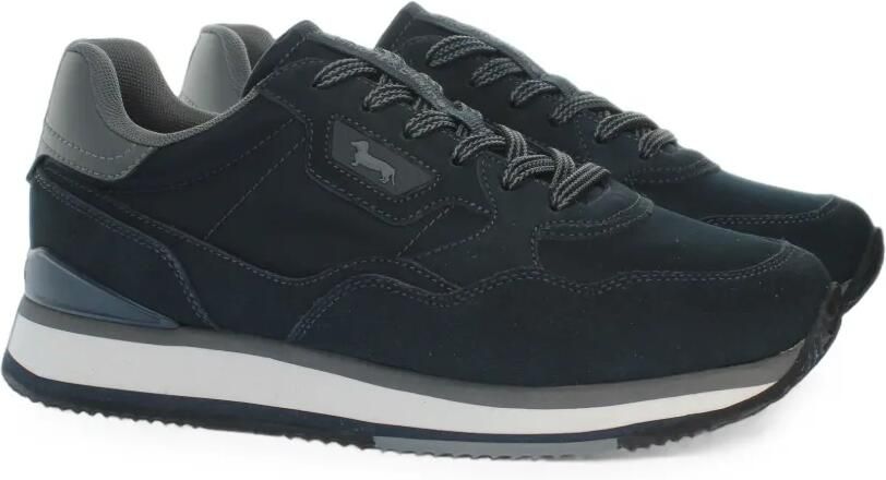Harmont & Blaine logo-patch panelled sneakers Blauw